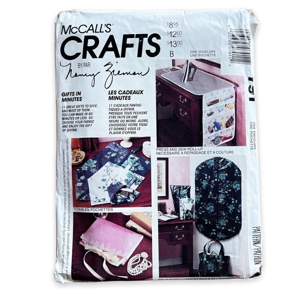 McCall’s Crafts Vintage Sewing Patterns for Household Gifts 791